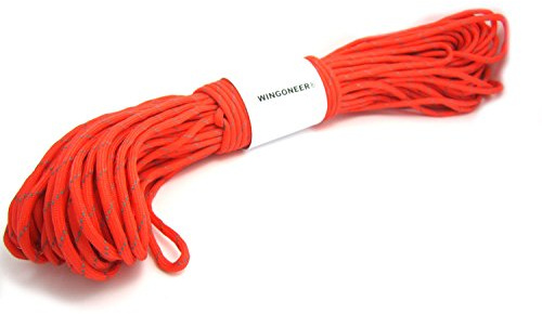 WINGONEER 550 Paracord Mil Spec Type III 7 Strand Parachute Cord 100 feet