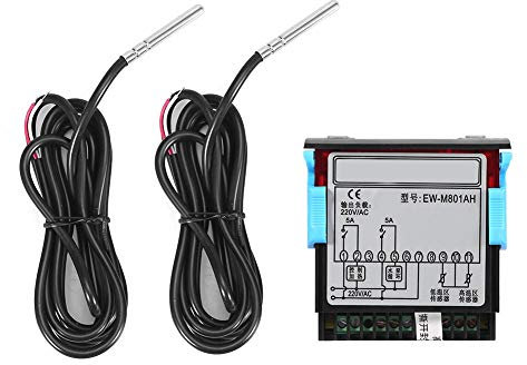 Samfox Regolatore solare, interruttore termostatico solare, regolatore di temperatura differenziale per acqua calda solare