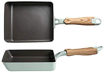SLHEQING Tamagoyaki-Pfanne, Kleine Japanische Omelette Pfanne, Nonstick Pfannkuchen Eierpfanne Aluminium Sushi Crepe Pfanne