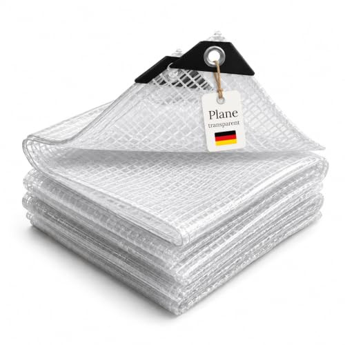 WDB - Abdeckplane Wasserdicht - Plane mit Ösen - Gewebeplane | Schutzplane für alle Wetterbedingungen - Reisfest - Winterfest - Tarp 100g/㎡ - 3 x 4 m
