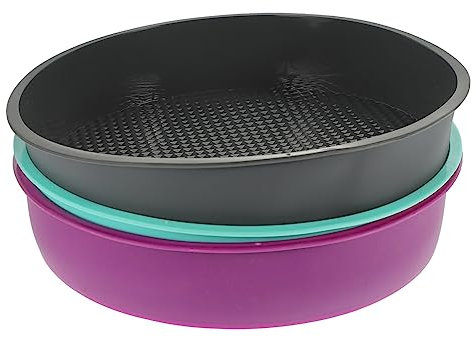 OUNONA Nonstick Round Baking Pan Silicone Cake Mold Heatproof to Easy Cleaning for Mousse Bread Random Color