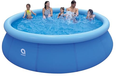Avenli Pool 366 x 76 cm Family Prompt Set Pool Aufstellpool ohne Pumpe Pool-Set blau Gartenpool rund Schwimmbecken für Familien & Kinder