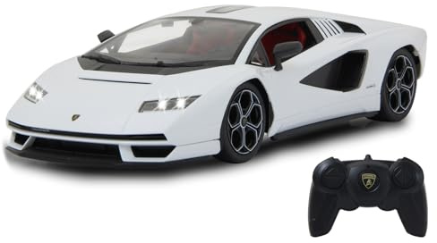 JAMARA Lamborghini Countach LPI 800-4 1:16 weiß 2,4GHz - Offiziell lizenziert, detailgetreuer Innenraum, originalgetreue Lackierung, transparente Windschutzscheibe, LED Licht, RC-Auto