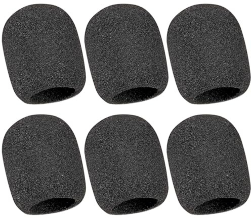 Microphone Cover, 6 Pcs Microphone Windscreen, Foam Mic Cover Suitable for SM58, E835 and Most Standard Handheld Mic