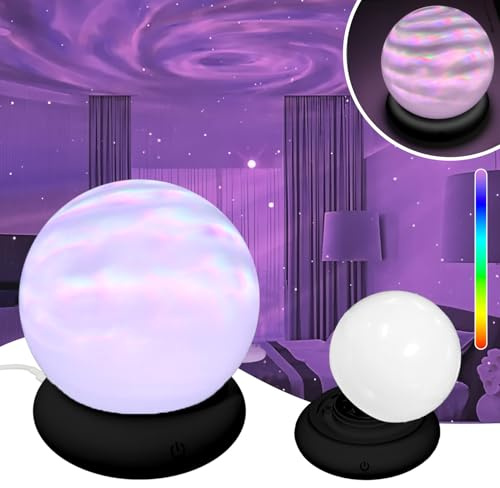 The Three Musketeers Sternenhimmel Projektor, Polarlicht Nordlicht Lampe mit 7 RGB Farben Aurora Projektor mit Fernbedienung für Zimmer Deko Erwachsene Kinder