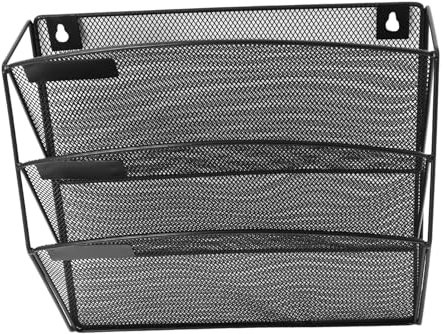 SOPOTUTU Wandordnerhalter Hängeregistratur-organizer Vertikale Wandregistratur Aus Metall Aktenhalter Mehrschichtiger Organizer Mit Einfacher Installation Und Platzsparendem Design Für Büro