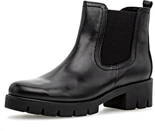 Gabor dam Chelsea Boots, stövletter, ankelstövlar, bästa passform, Svart 27, 37.5 EU