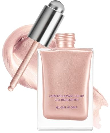 Erinde Flüssiger Körper Highlighter, Mit Fein Schimmernden Partikeln, Wasserfest und Langanhaltend, Strahlender Glow Für Gesicht und Körper, Ideal Für Party, Karneval und Ball, Glitzer Festival #03