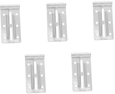 DIYEAH 5 Pièces Support de Charnière et Fer Robuste pour Porte de Garage Résidentielle Accessoire de Réparation pour Panneau Fixation Latérale pour Porte Sectionnelle