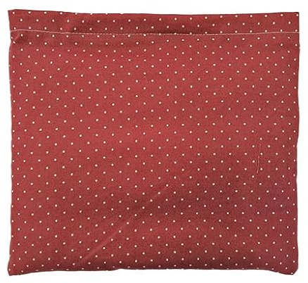 NATURMOOR Cojín térmico de huesos de cereza 19×18 cm – Dispositivo médico clase I – almohadilla de calor y frío – funda de algodón, Rojo con puntos blancos