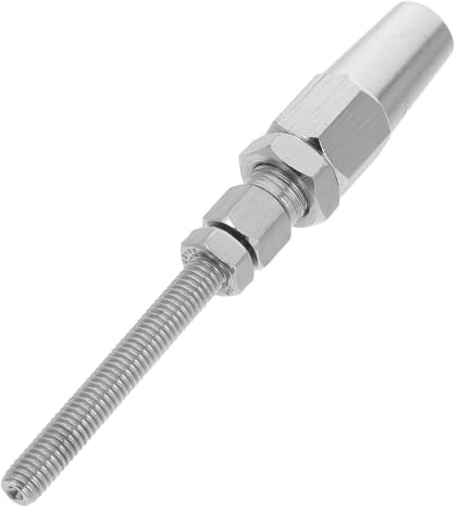 Healvian Tendeur de Câble INOX pour Garde-Corps de Yacht Connecteur en T et Écrou Standard pour Installation Facile sur Poteaux Métalliques