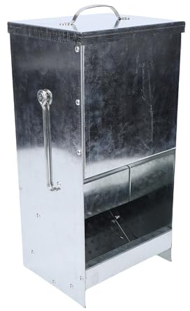 KIMISS Dispensador de Alimentos para Cobayas, Comedero a Prueba de Lluvia de Gran Capacidad con Cubierta para Jardín y Patio