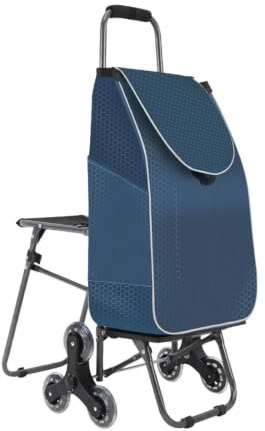 Carrello Saliscale Trolley Impermeabile Portatile A 3 Ruote