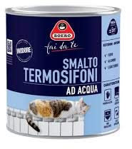 Boero Fai da Te, Smalto per Termosifoni ad Acqua, per Interno/Esterno, Applicabile su Ferro, Alluminio, Leghe Ferrose, Pronto all’uso, Latta da 2L, Colore Bianco