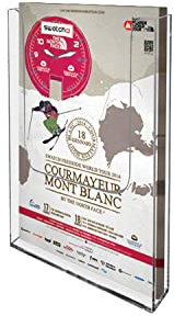 ogoPLUS DIN lang Wandprospekthalter Hochformat / Prospekthalter, Prospektständer, Flyer-Ständer, Flyerhalter, Prospektbox glasklar, Aufsteller, Werbung, Wandmontage