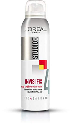 L’ORÉAL PARIS - Studio Line Invisi Fix - Spray Coiffant Micro-Aere Fixation Normale - Tenue Jusqu'à 24h - Hommes et Femmes - 150 ml