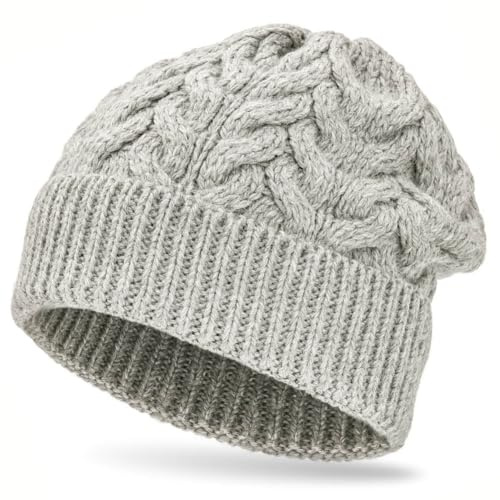HANSA-FARM | Weiche Damen & Herren Alpaka Mütze aus 100% Alpaka Wolle in +8 Farben - Hochwertige Winter Strickmütze/Beanie Wollmütze