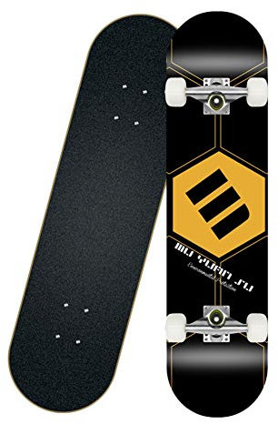 Skateboard 80 * 20 CM Komplettes PRO Skateboard Deck, Double Kick 8 Lagen Kanadisches Ahornholz Adult Tricks Skateboard für Anfänger, Geburtstagsgeschenk für Erwachsene Kinder,Farbe 9,80*20*10cm