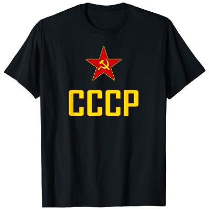 Sowjetunion CCCP UDSSR Hammer Sichel Stern Kommunismus T-Shirt