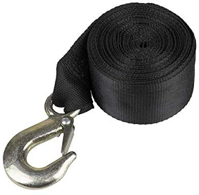 Sealey Trailer Winch Strap 50mm x 10M 1350kg Breaking Strength with Forged Hook - GWES20