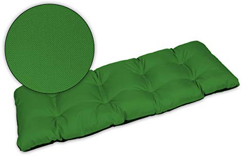 SuperKissen24. Sitzkissen Bankkissen Bankauflage für Gartenbank - 180x50 cm - Outdoor und Indoor - grün