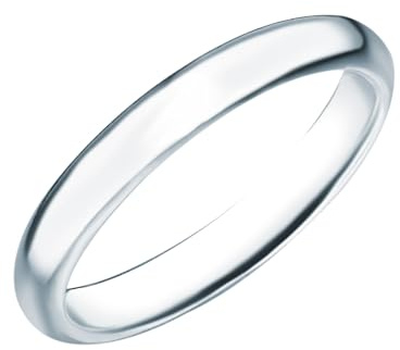 Rafaela Donata Damen Ring 925/- Sterling Silber | rhodiniert, Bandring