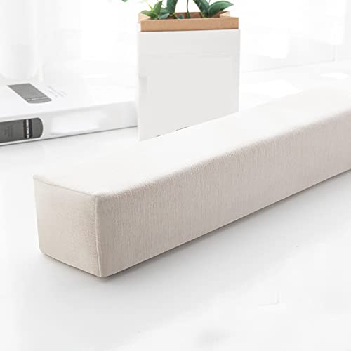 XIEMINLE Sofa Bolster Armrest Cushion, Headboard Pillow Bed Bridge Twin to Single/Double/King Bed, Long Bed Sofa Gap Filler, Removable Armrest Pillow for Hotel,Custom Size,Beige