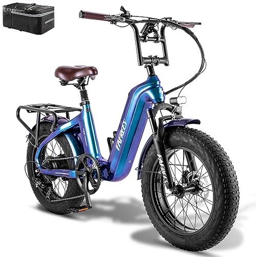 Fafrees F20 Master E-Bike Rahmen aus Kohlefaser 48V 22.5AH Akku Elektrofahrräder 20*4.0 Zoll Fat Tire E-Mountainbike Maximales Drehmoment 60 Nm 7-Gang