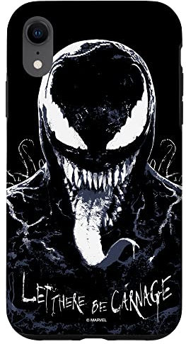 Marvel Venom: Let There Be Carnage Eddie Brock Black Case for iPhone XR
