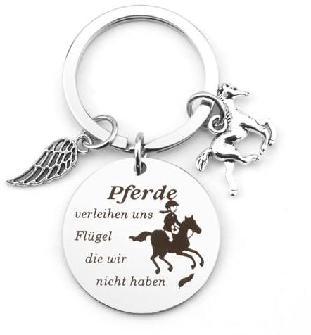 Pferde Geschenk Für Mädchen Und Erwachsene - Schlüsselanhänger Für Pferdeliebhaber - Geschenkidee Unter 10 Euro