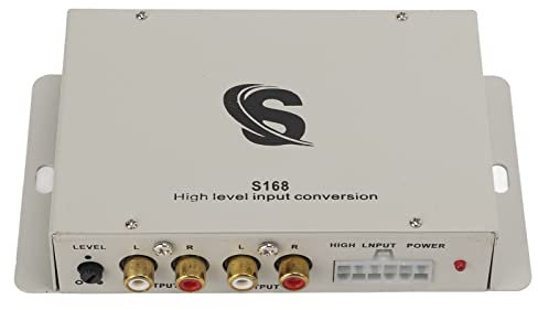 Zoeyilan Convertidor de Salida de línea para automóvil, convertidor de Audio, convertidor de Nivel de línea, Dispositivo de Control de frecuencia de Voz de Alta a Baja, para Amplificador