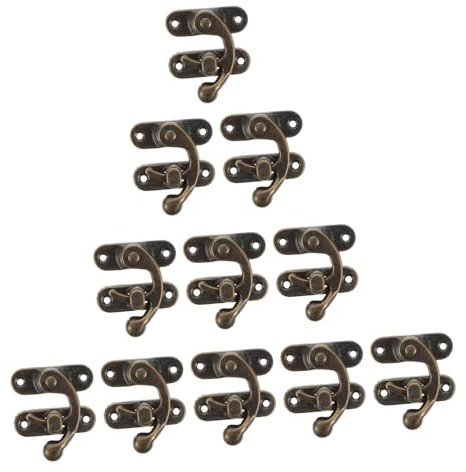OSALADI 50pairs Antique Cabinet Latch Wood Box Buckle for Jewelry Storage Box Lid Lock