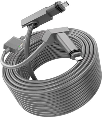 Asixxsix Câble de Remplacement V2, Kit Internet pour Satellite V2 Câble Exte, Cordon de Plein Air à L'épreuve de L'eau (3Meter / 10ft), IP68 Classé, 1200 Mbps
