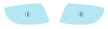 AEIOUPMMA Adesivi AntiGraffio Pellicola Protettiva Trasparente per specchietto retrovisore e fari PPF per la Protezione della Vernice per BMW 3 Series 2019-2022(Rearview Mirror)