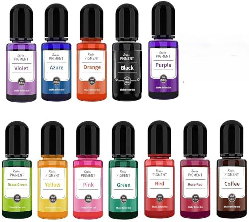 ZhongShuang 12stück Farbpigmente Farbe Für Gießpulver, Betonpigment Für Gipsbeschichtung DIY Produktion Zementbeschichtung Farbige Pigmente