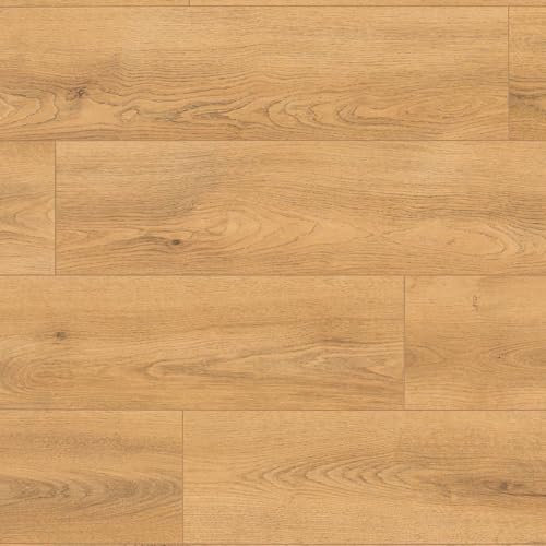 Swiss Krono La Ge Natural Oak 4534 Natural Wood Effect Click Laminate Flooring - Plank (10mm), For Home & Commercial Use, Suitable for underfloor heating-Contains 6 Planks-Covers 1.598 sqm