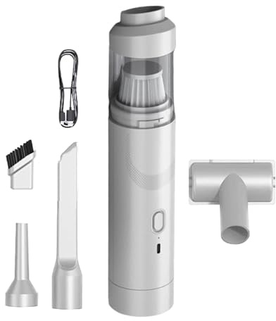 Generico Voiture pour aspirateur à main - puissant 200w, sans fil | Aspirateur rechargé, puissance d'aspiration 19000pa, avec, sac y compris, nettoyage interne des soins du véhicule