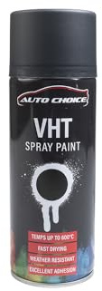 Auto Choice VHT Black Spray Paint 400ml – High Temp Multi Surface Aerosol Paint for Metal, Plastic, Wood & Automotive Use, Fast Drying, Durable Finish, Fade & Weather Resistant