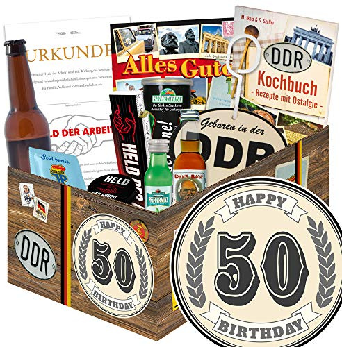 50. Geburtstag/DDR Set Männer / 50ter Geburtstag Geschenke