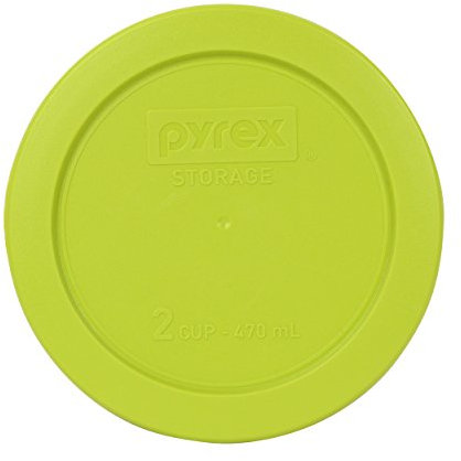 Pyrex 7200-pc 2 tasses Edamame Vert rond couvercles en plastique 2 Cup Edamame Green