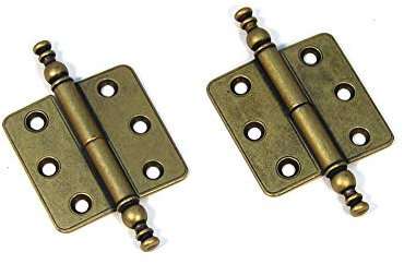 L+R Alte Scharniere Zierscharniere Eisenbeschlag Truhenband Möbelbänder Vintage