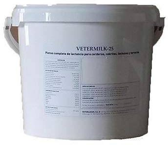 VETERMILK 25 Pienso Completo de Lactancia para corderos, Cabritos, lechones y terneros - 3,5Kg