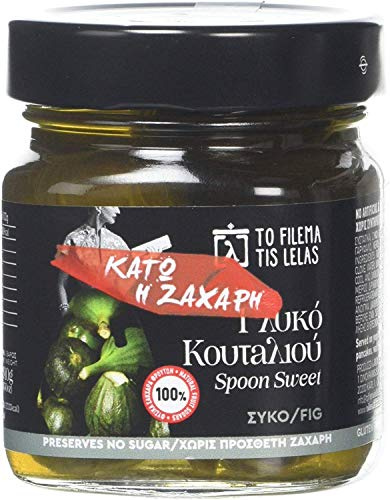 To Filema Tis Lelas Pezzi di Fico nello Sciroppo Denso, 2x240g | Dolce al Cucchiaio Greco Artigianale Senza Zuccheri Aggiunti, 100% Frutta Naturale, (Totale 480g)