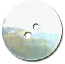 Akoya-Knöpfe aus natürlichem Perlmutt, Weiß, Größe 25 mm, 6 Stück