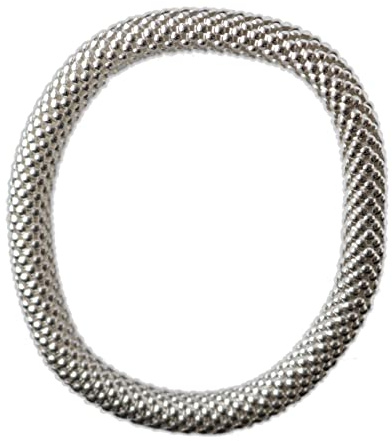 Lambada Silberarmband 925 Sterling Silber Zugband flexibel Armreif | Länge: 18 - 21 cm