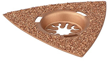 Escofina de carburo triángulo, herramientas multiherramienta para el dedo triangular para el mortero, el hormigón y la lechada - 80m m
