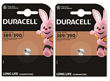 Duracell 389/390, SR1130, Pile de Montre - 2 Piles