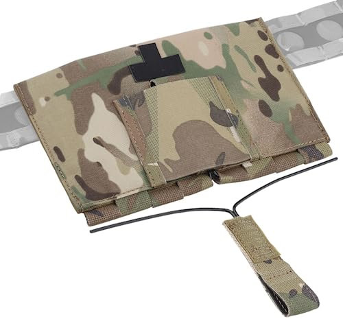 SIANKO Taktisches Erste-Hilfe-Set Molle IFAK Medizinische EMT Tasche, kompakte Schnellentriegelung Notfall-Pack für Outdoor-Sport, Militär, Jagd, Airsoft (Multicam)
