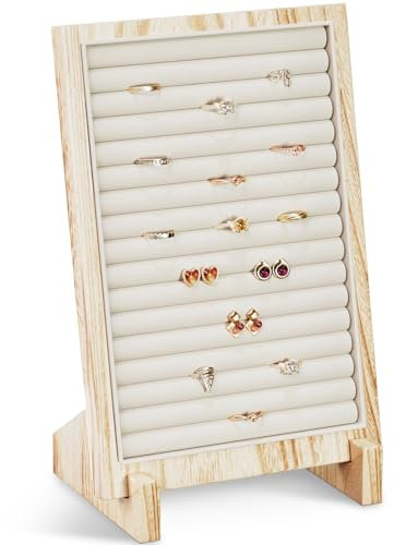Lolalet 1 Pack Ring Aufbewahrung Schmuckständer zum Verkaufen, Ohrringhalter Ohrringständer Ohrschmuck-Display für Verkäufer Ringaufbewahrungs Box für Ringe Ohrringe Ohrstecker Ohrhänger
