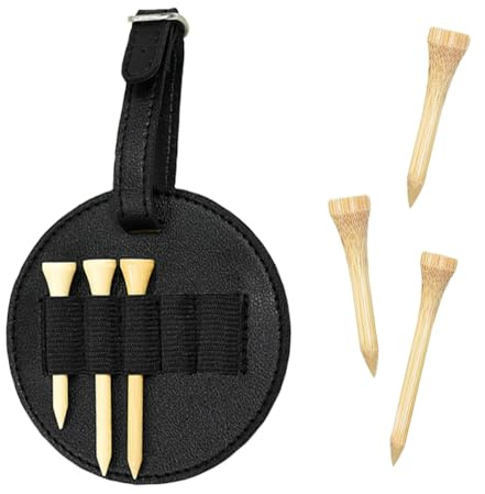 Ricofot Golf Tee, 5 Stücke Golf Tees, Hölzern Tees, Biologisch Abbaubar Golftees, Umweltfreundlich Tees Golf, Wiederverwendbar Golf Tees für Driver Geeignet zum Tragen Beim Training und Sport